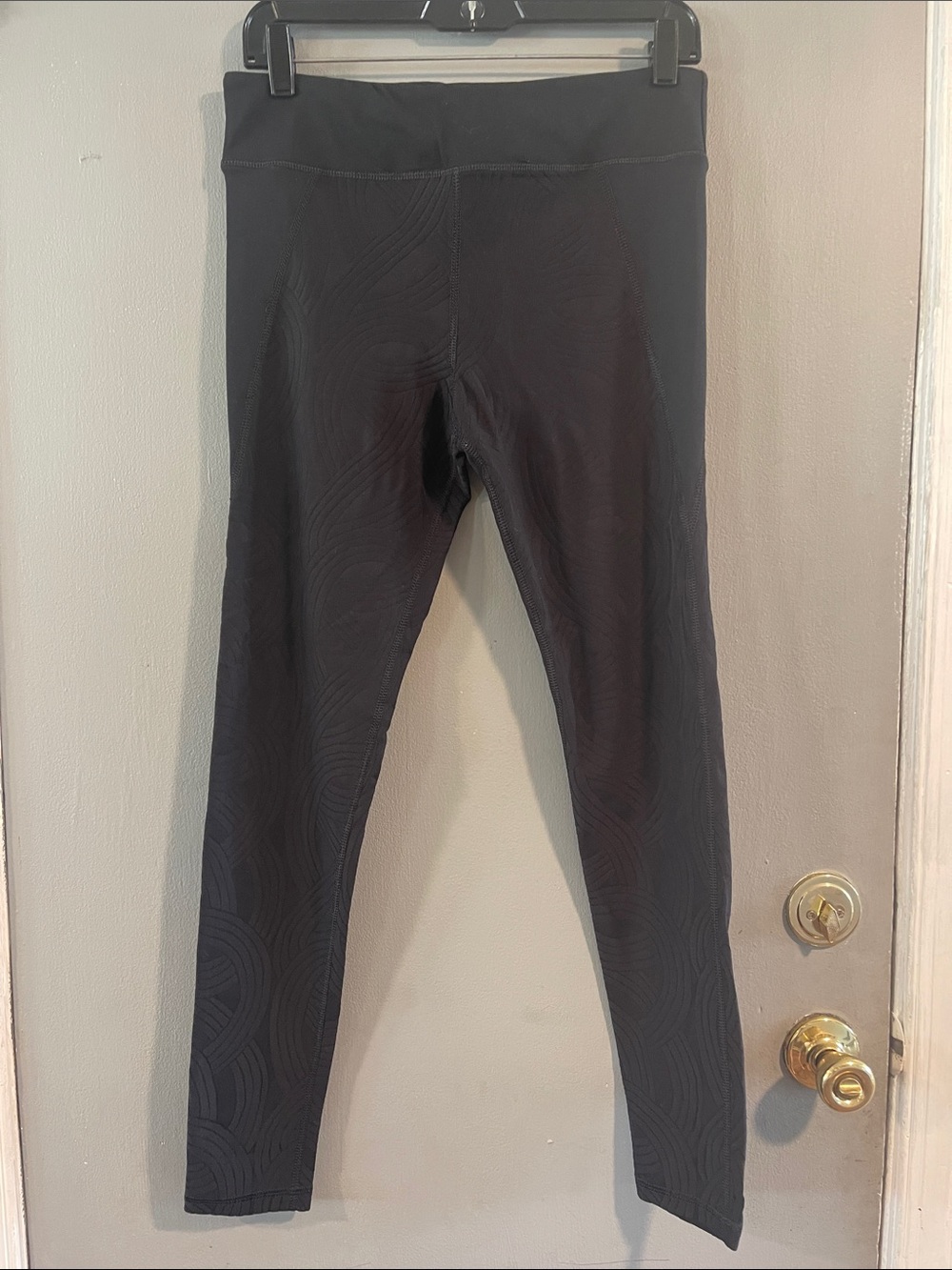 Trina Turk Black Active Textured Leggings Size L